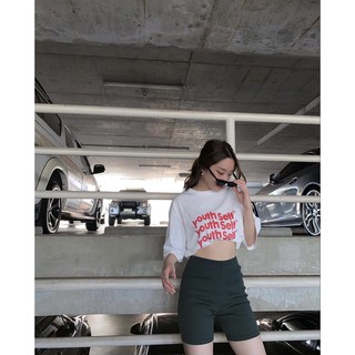 newlooksbkk MUSE BIKER WP01  กางเกงขาสั้นBIKER เนื้อผ้าRIBญี่ปุ่น เก็บทรงดีงาม ความยาวคือไม่สั้นไม่ยาว
