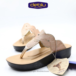 Deblu (รุ่น L9227) รองเท้าแตะแบบหนีบ รองเท้าเพื่อสุขภาพ พื้นนิ่ม สีแทน ไซส์ 36-41