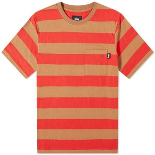 SLUM LTD - STUSSY CLASSIC STRIPE CREW Brown