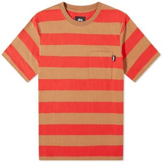 SLUM LTD - STUSSY CLASSIC STRIPE CREW Brown