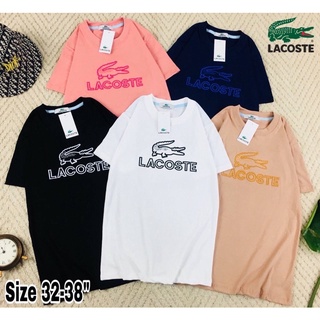 พร้อมส่ง 🌻 เสื้อยืดลาคอส lacoste งานปักแน่นๆ สวยมาก