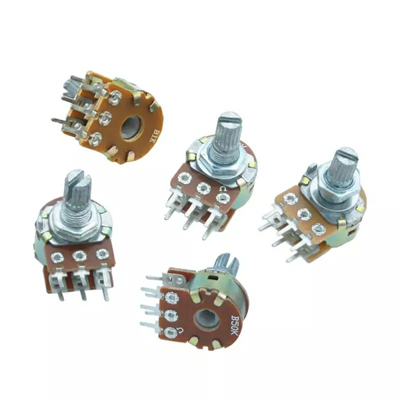 Potentiometer 2ชั้น 6ขา B1K 2k B5K B10K B20K B50K B100K B500K A 1 K 5 K 10 K 20 K 50 K 100 K 500 K