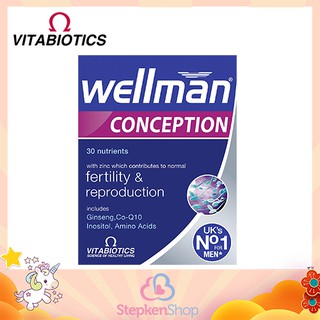 พร้อมส่ง!!!Vitabiotics Wellman Conception (30 Tablets) Exp.2/24