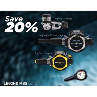 AQUALUNG : Legend MBS Regulator Sets (ยกชุด พร้อม Octopus และ สาย pressure gauge)