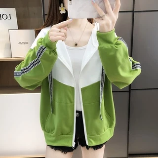 JD CLOTHING มาใหม่ เสื้อแจ็คเก็ตแขนยาวผ้าดีผ้านุ่มใส่สบาย มีกระเป๋าและหมวกและซิปหน้า