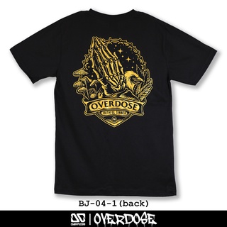 Overdose T-shirt เสื้อยืดคอกลม สีดำ รหัส BJ-04-1(โอเวอโดส)