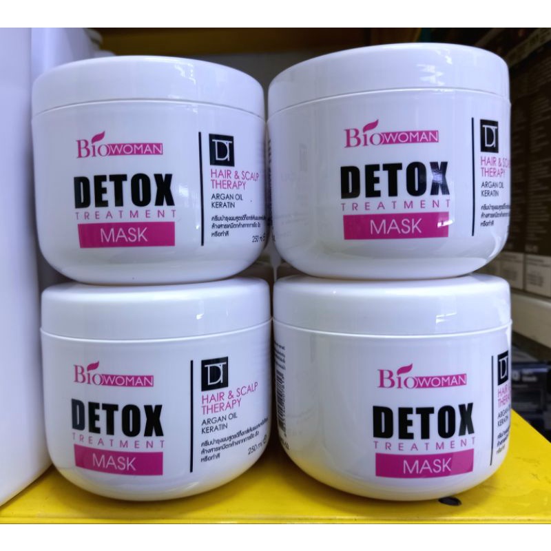 Biowoman Detox treatment Mask ไบโอวูเมนส์ ดีท็อกซ์ ทรีทเม้นท์ แฮร์ แอนด์ สแคป เธอราพี มาร์ค 250 มล.
