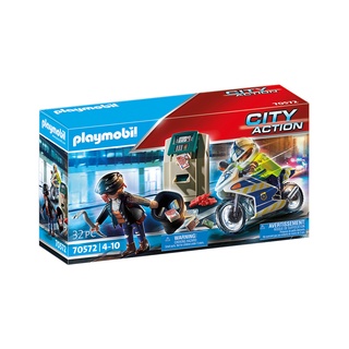 Playmobil 70572 Bank Robber Chase แอ็คชั่นฟิกเกอร์ ตำรวจ ไล่ล่าโจรปล้นธนาคาร