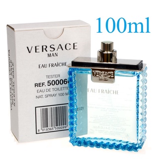 (รับเงินคืน 15% ใช้โค้ด J5BAK66V) VERSACE MAN Eau FRAICHE EDT 100ml (รุ่นเทสเตอร์กล่องสีขาว ไม่มีฝา)