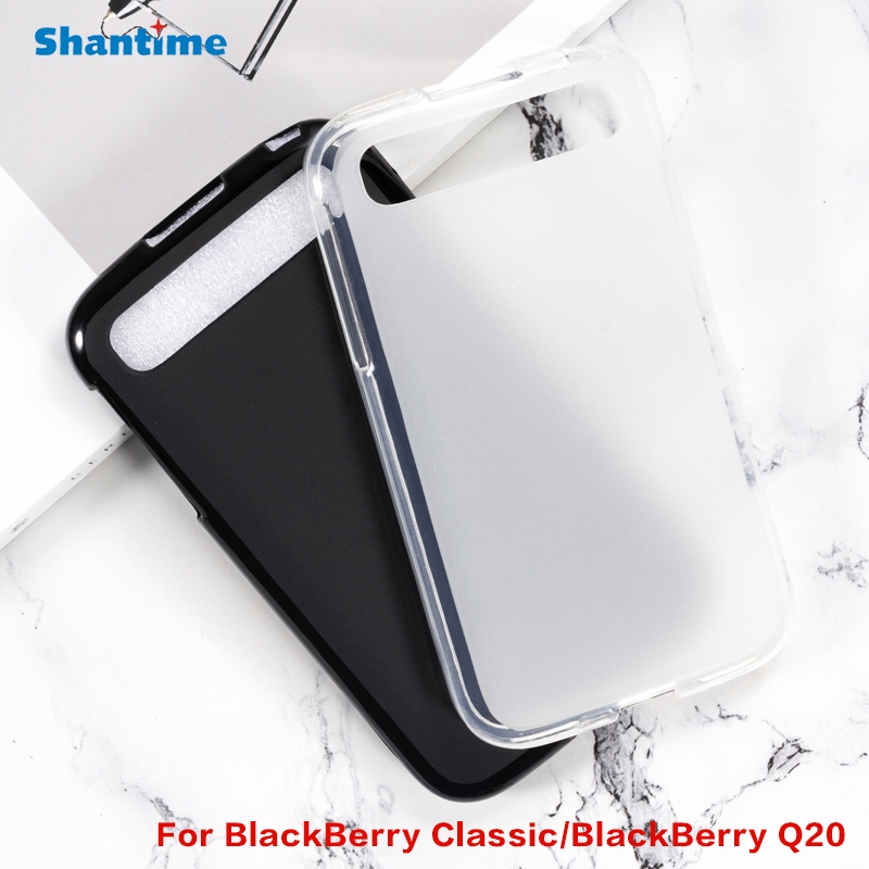 สําหรับ BlackBerry Classic BlackBerry Q20 เจลซิลิโคนโทรศัพท์ป้องกันกลับเชลล์เคส TPU แบบนุ่ม