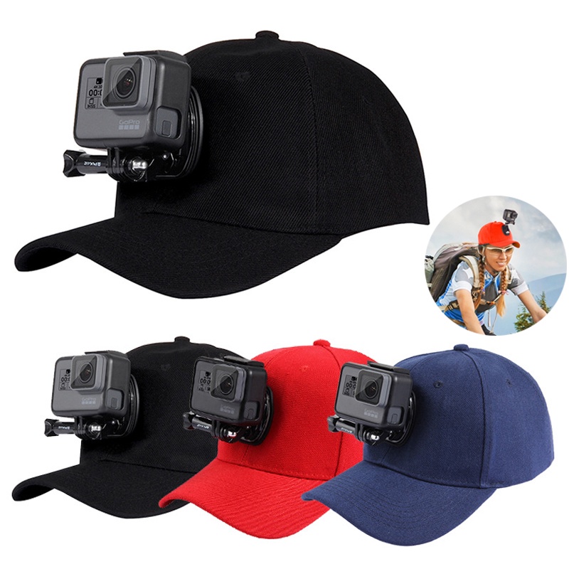 อุปกรณ์เสริมกล้อง GoPro หมวกเบสบอล พร้อมตะขอตัว J สกรู สําหรับ GoPro HERO 10 9 87 6 5 4 Session Action Camera