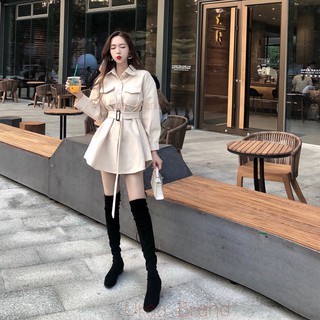 (พร้อมส่ง) Winter Coat โค้ท เสื้อโค้ท กันหนาว  รุ่น Coat CT-05 (สีเนื้อครีม)