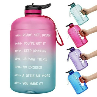 ขวดน้ำแกลลอนขนาด128ออนซ์พร้อมฟางขวดดื่มพลาสติกGYM TOOL JUG BPA Free Sports CUP