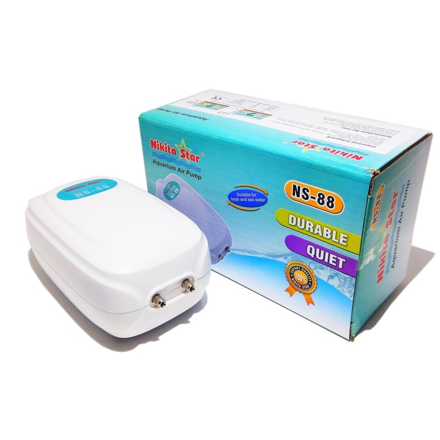 Nikita Star Ns88 Ns 88 Aerator 2 Holes Aquarium Air Bubble Pump