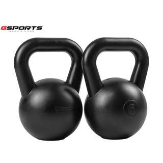 GSports ดัมเบลเคตเทิลเบลสีดำ 6 kg แพ็คคู่ Kettlebell Black 6 kg x 2 รุ่น KB06-B x 2