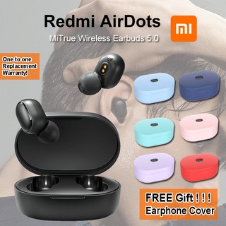 หูฟัง TWS หูฟังไร้สาย เป็นต้นฉบับ Xiaomi Redmi Airdots หูฟังบลูทู ธ ไร้สาย พร้อมไมโครโฟน HD สำหรับ AirDots กระเป๋าหูฟัง