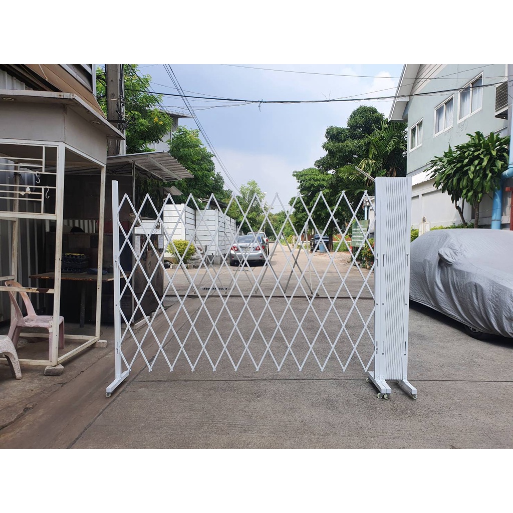 S.D.BRILLIANT Trolley รั้วกั้น รุ่น Fence พร้อมล้อ 4.00 ม. กดสั่งสินค้า 1 ตัวต่อ 1 คำสั่งซื้อ 6 ล้อ