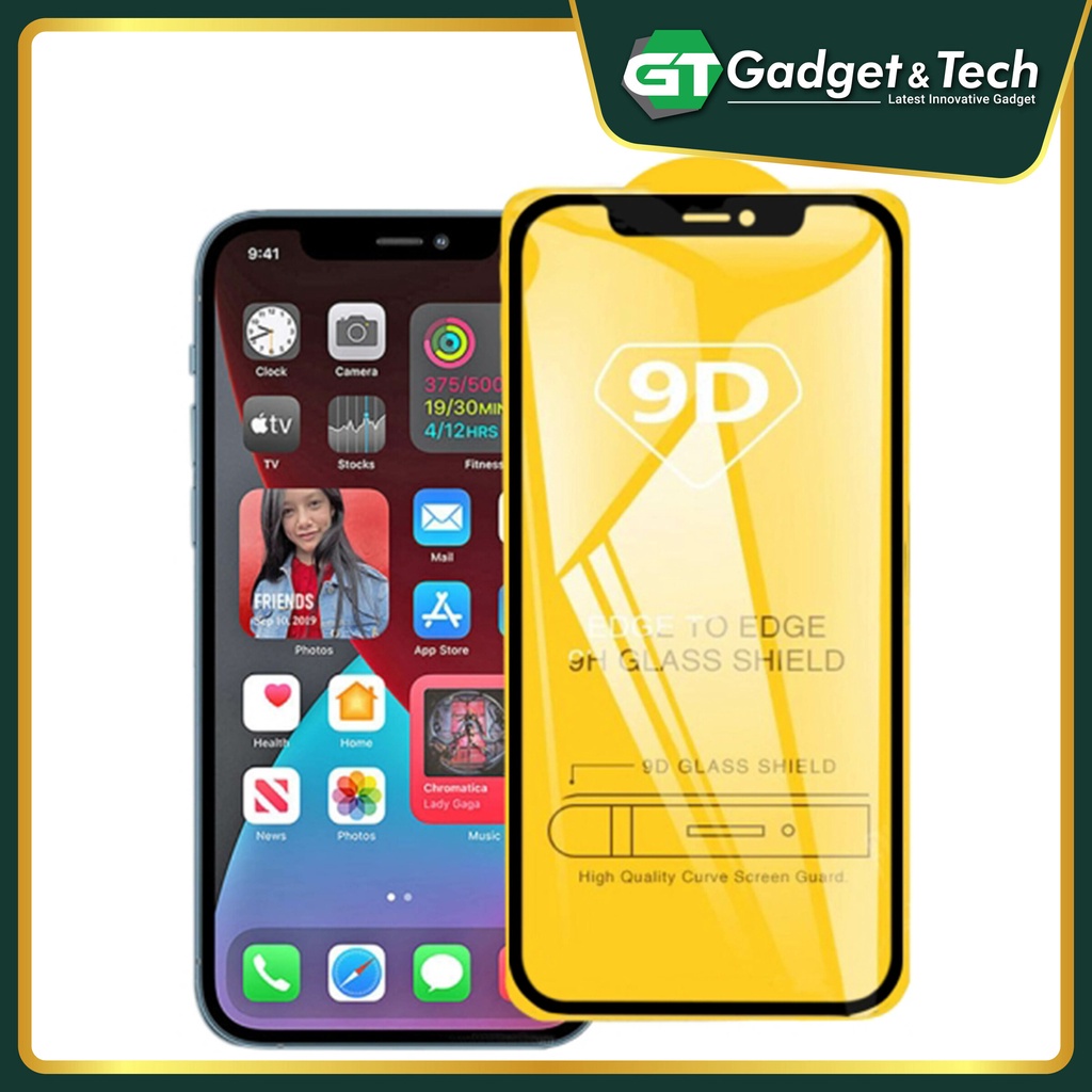 IPhone 12 / 12 Pro / 12 Pro Max / 12 Mini / 11 Pro Max XS Max / XR / XS X 8P 7P FULL COVER 9D กระจกน