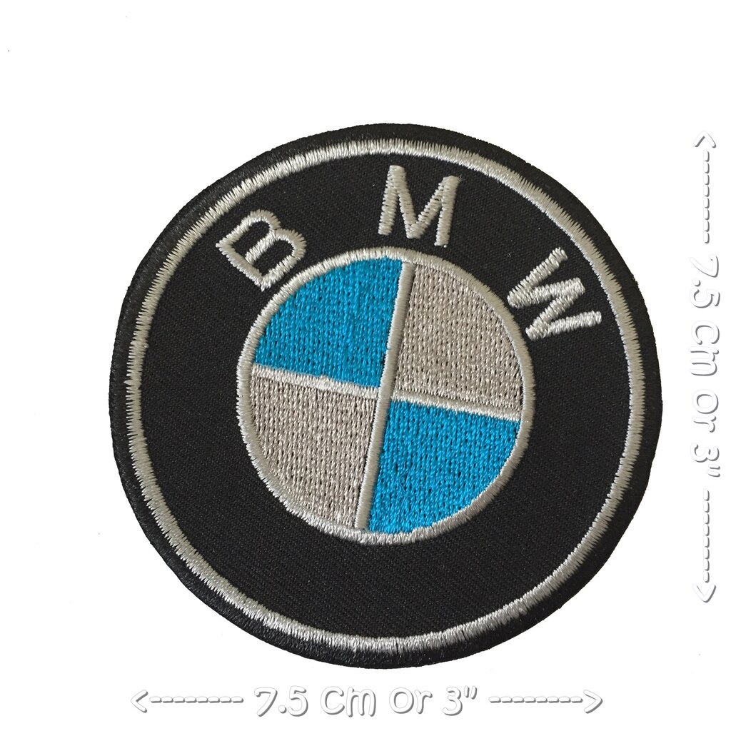 BMW บีเอ็ม ตัวรีดติดเสื้อ อาร์มรีด อาร์มปัก ตกแต่งเสื้อผ้า หมวก กระเป๋า แจ๊คเก็ตยีนส์ Racing Embroidered Iron on Patch