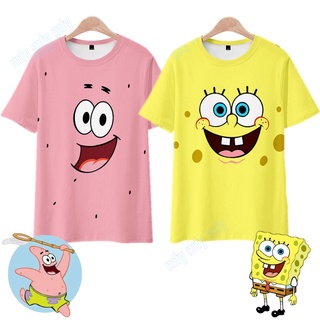 เสื้อยืดคอสเพลย์ SpongeBob Patrick Star แฟชั่นสําหรับเด็กผู้ชาย และเด็กผู้หญิง