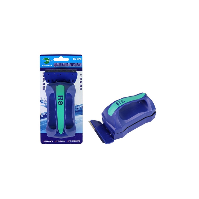 RS-32C RiSheng น้ํายาเช็ดกระจกแม่เหล็กพร้อมใบมีด (10.0 L x 5.5 W x 7.0 H) ซม.