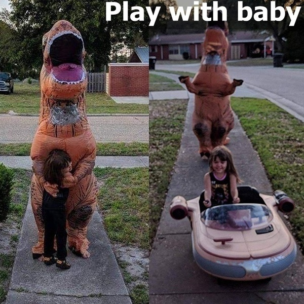 ชุดคอสเพลย์ชุดไดโนเสาร์พองลมสําหรับผู้ใหญ่ผู้ชายเหมาะกับปาร์ตี้ฮาโลวีน