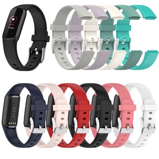 สายคล้องนาฬิกาข้อมือซิลิโคนสําหรับ Fitbit Luxe