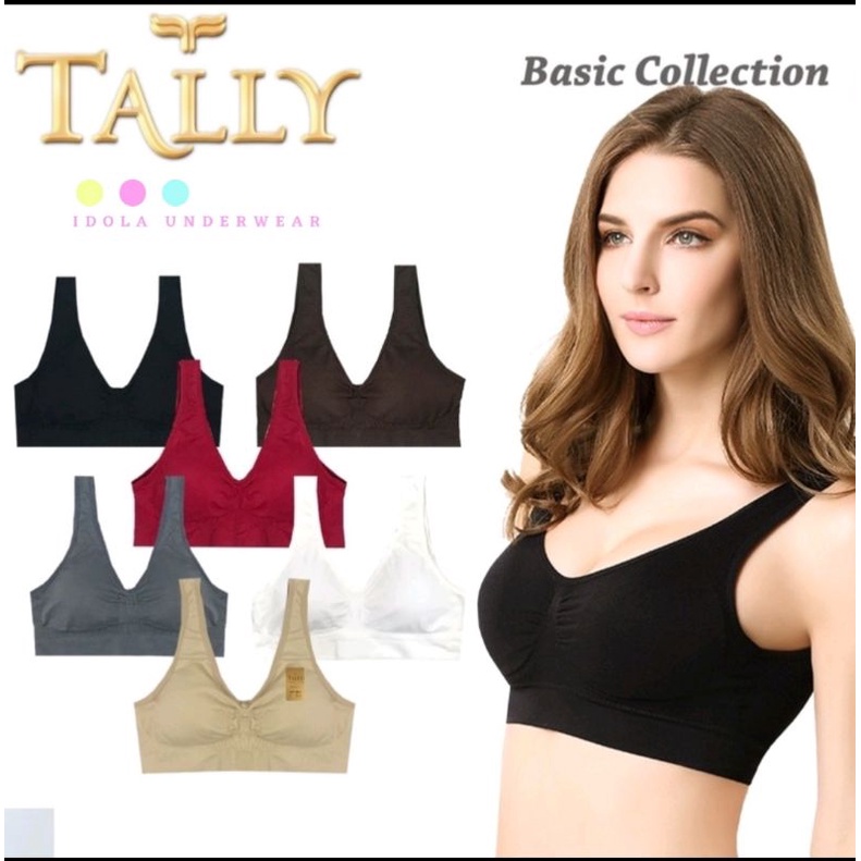 Tally bh w38 สปอร์ตบราไร้ขอบ เลือกสีได้