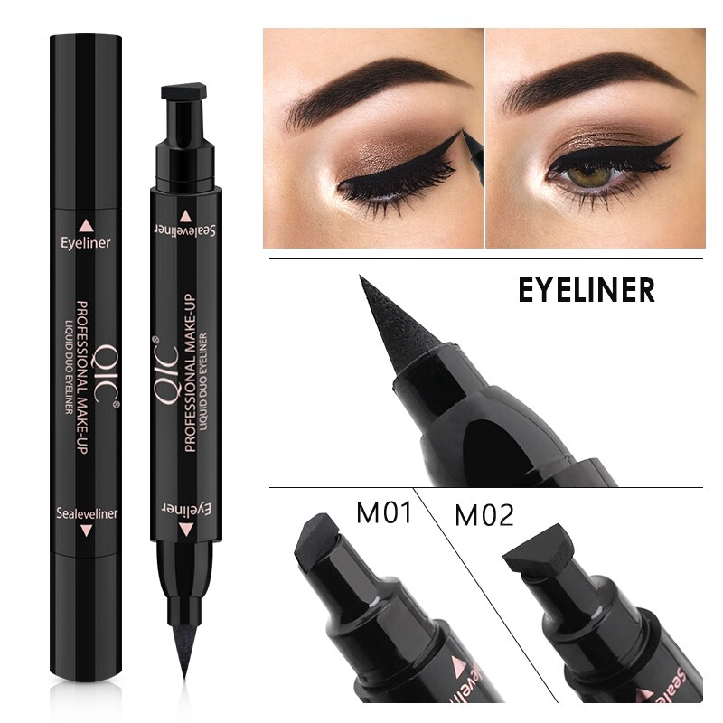 🔥พร้อมส่ง🔥อายไลเนอร์ แปรงหัวลูกศร แบบปั๊ม กันน้ำ ติดทนนาน 24 ชั่วโมง