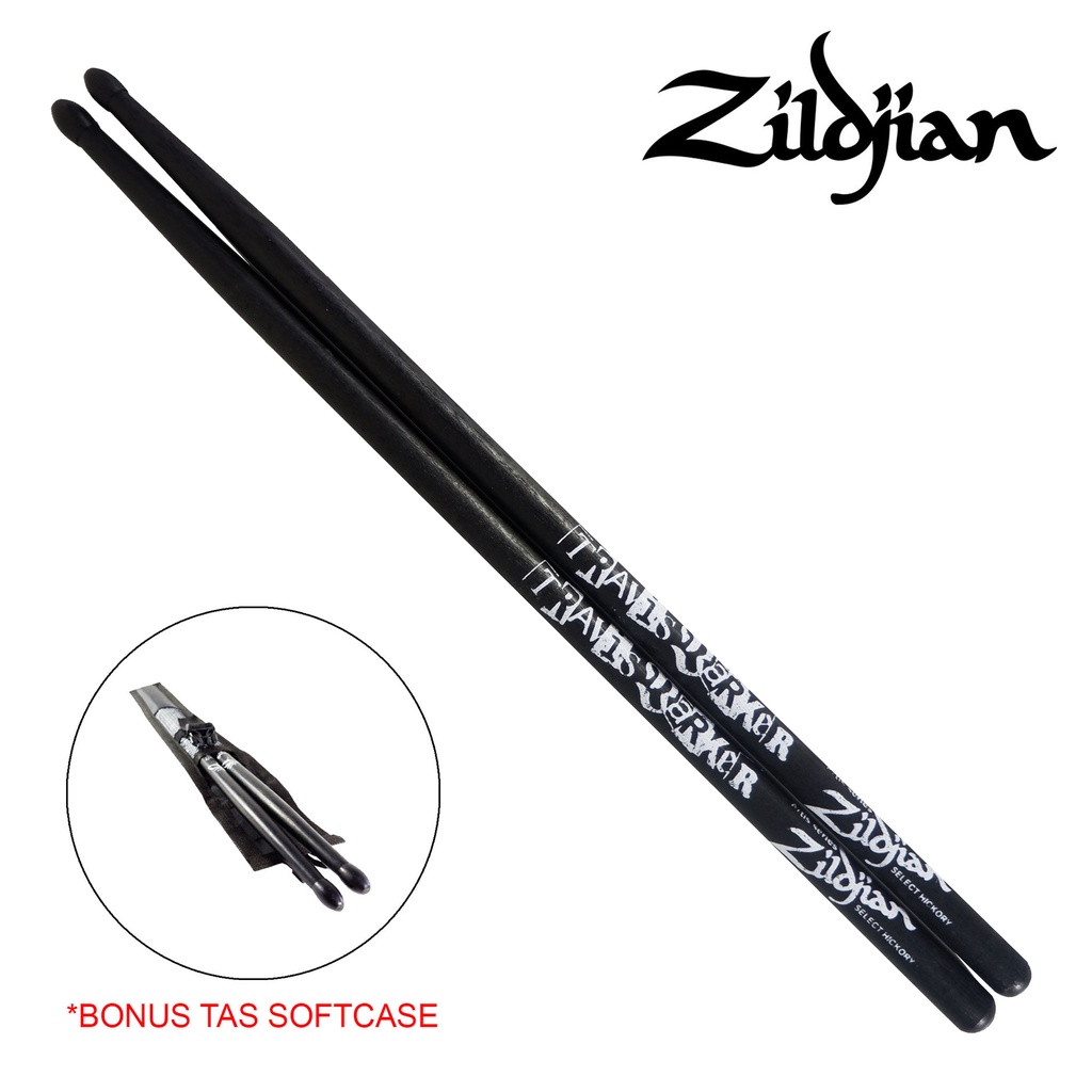 Zildjian Travis Barker ไม้ตีกลอง BONUS Softcase Bag STKD-20 ไม้ตีกลอง