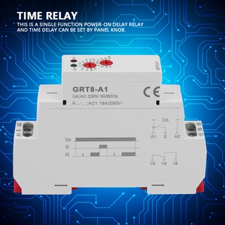 Grt8-A1 รีเลย์รางเวลาขนาดเล็ก Din Ac 220V