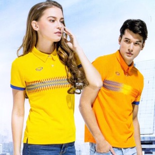 GRAND SPORT เสื้อโปโลหญิง สีส้ม พิมพ์ลายด้านหน้า รหัส 012 747