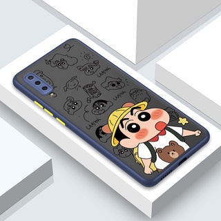 เคสโทรศัพท์มือถือ ลายการ์ตูนชินจังน่ารัก สําหรับ Samsung Galaxy A22 A7 A5 A3 2016 2018 5G 4G For Soft Case Phone Casing Camera Lens Protector Full Cover simple Silicone Cases mobile covers