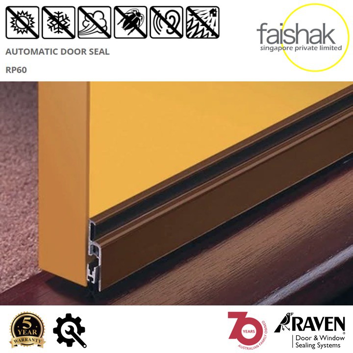 Raven, Automatic Door Seal, RP60 (Installation provided) Shopee Thailand