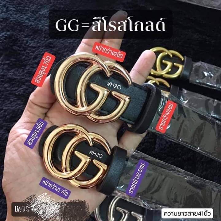 พร้อมส่ง..!! เข็มขัด กุชชี่ สีโรสโกลด์