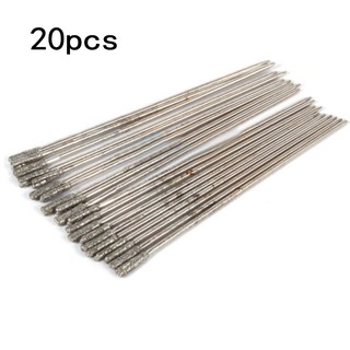 20PCS 1mm Diamond Drill Bit for Glass Tile Ceramic Jewelry Agate Hole Drill Tool