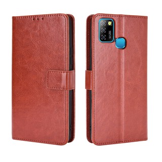 เคสสำ Infinix Smart 5 Case Leather Flip Back Cover Infinix Smart 5 Smart5 เคสฝาพับ มือถือแล