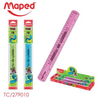 ไม้บรรทัดเยลลี่ม้วนได้ 30 ซม./12" Twist Maped