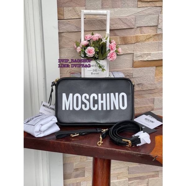 Moschino logo cross body bag แท้💯%