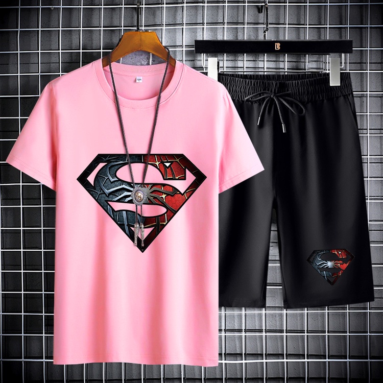 *พร้อมส่ง*ชุดเซ็ทเสื้อแขนสั้น+กางเกงขาสั่ง ลายสวยแฟชั่นใส่ได้ทั้งชายและหญิงBD281+DKC281B - รูปที่ 3