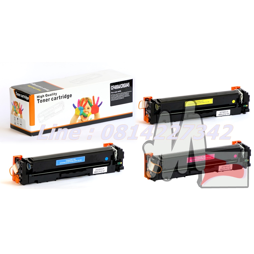 CF400A , CF401A , CF402A , CF403A โทนเนอร์ชุดสี for HP