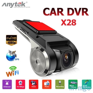 Anytek X28 กล้อง DVR สำหรับติดรถยนต์ WiFi ADAS G-sensor FHD 1080P