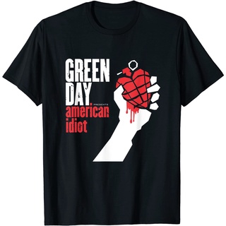 เสื้อยืดโอเวอร์ไซส์เสื้อยืด พิมพ์ลาย American  Green Day สําหรับผู้ชายS-3XL