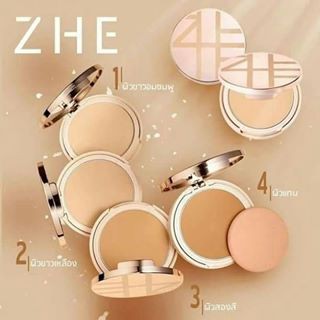 Zhe Cosmetics แป้งชีผสมรองพื้น(แถมพัฟ) กันน้ำ