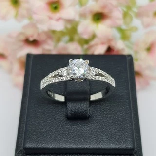 Memorine Jewelry แหวนเงินแท้ 925 ฝังเพชรสวิส (CZ) : ONLR85