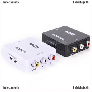 (He) อะแดปเตอร์แปลงวิดีโอ Hdmi To Rca Av Cvbs Hd 1080P Mini Hd 1080P Mini Hdmi2Av