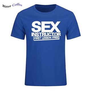 [100% Cotton] เสื้อยืดลําลอง ผ้าฝ้าย แขนสั้น คอกลม พิมพ์ลาย Sex Instructor ตลก สร้างสรรค์ สําหรับผู้ชาย 2022