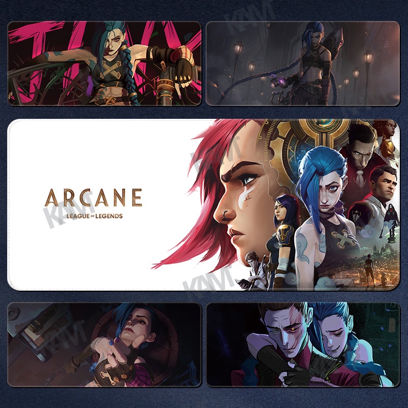 อ้อยการ์ตูน Kam: ลีกของตำนานแผ่นรองเมาส์สำหรับเล่นเกมขนาดใหญ่ 800 มม. x 300 มม. แผ่นรองเมาส์คอมพิวเตอร์กันน้ำการพิมพ์ HD แป้นพิมพ์สำนักงานแผ่นรองเมาส์ตกแต่งห้อง