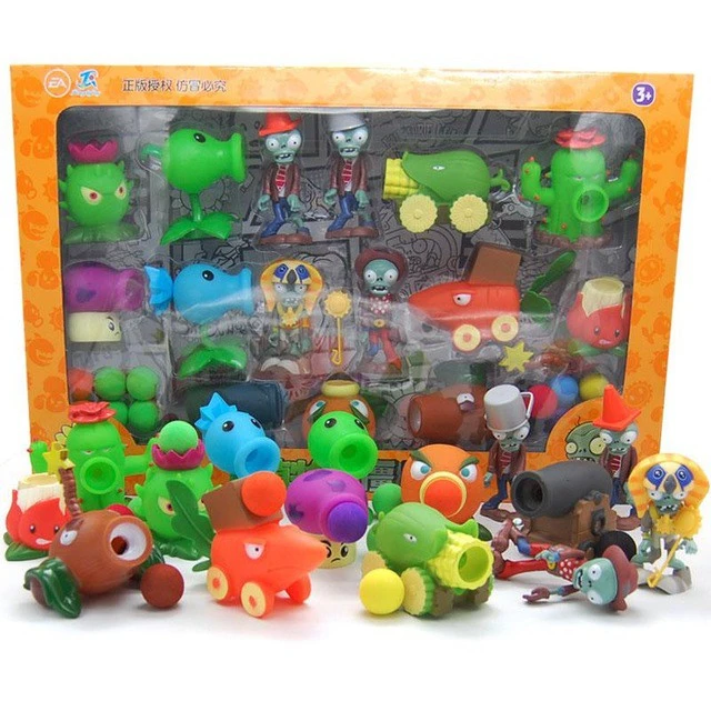 【เก็บเงินปลายทาง】ของเล่นเด็ก พืช ซอมบี้ พืชซอมบี้ ของเล่นโมเดล Plants vs Zombies /ฟิกเกอร
