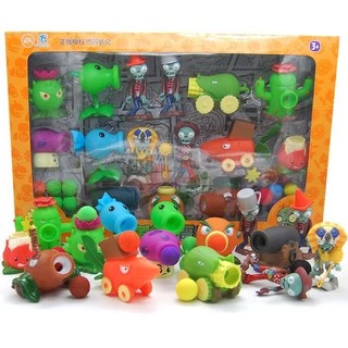 【เก็บเงินปลายทาง】ของเล่นเด็ก พืช ซอมบี้ พืชซอมบี้ ของเล่นโมเดล Plants vs Zombies /ฟิกเกอร
